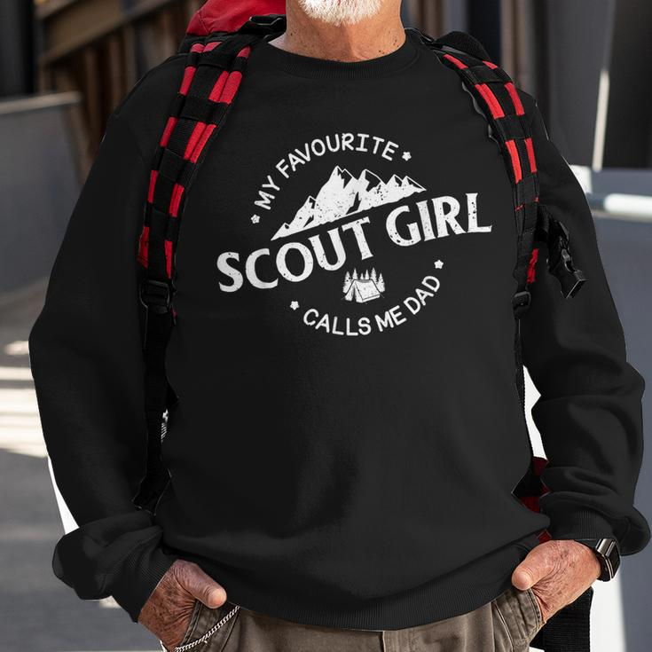 My Favourite Scout Girl Calls Me Dad Proud Dad Sweatshirt Gifts for Old Men