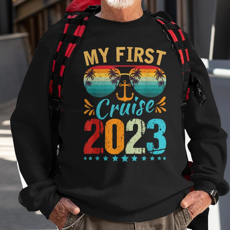 My First Cruise 2023 Family Vacation Cruise Ship Travel Sweatshirt Gifts for Old Men
