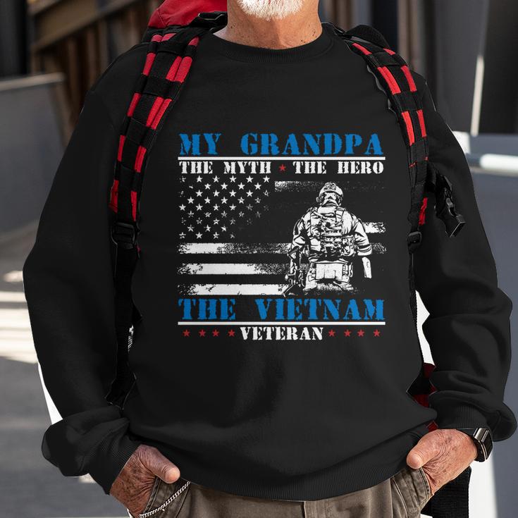 My Grandpa The Myth The Hero The Legend Vietnam Veteran Gift Sweatshirt Gifts for Old Men