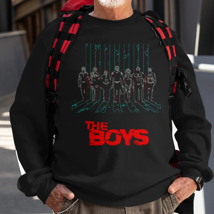 Neon Design The Boys Tv Show Sweatshirt Gifts for Old Men