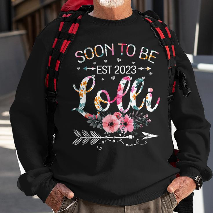 New Lolli Mothers Day Gifts | Soon To Be Lolli Est 2023 Sweatshirt Gifts for Old Men