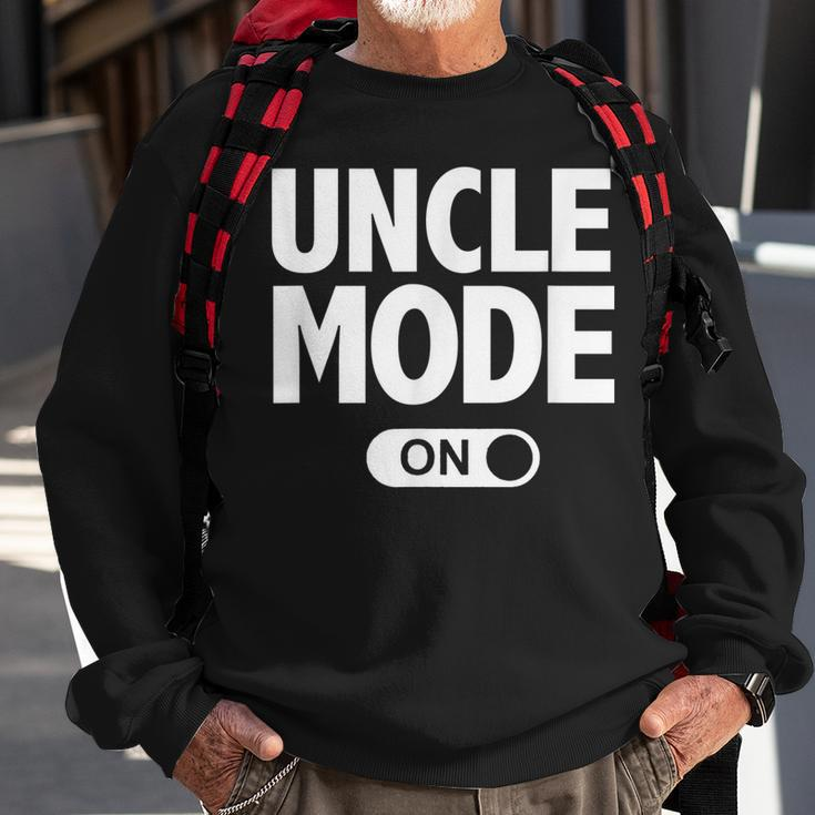 New Uncle Mode Pregnancy Baby Announcement Sweatshirt Gifts for Old Men