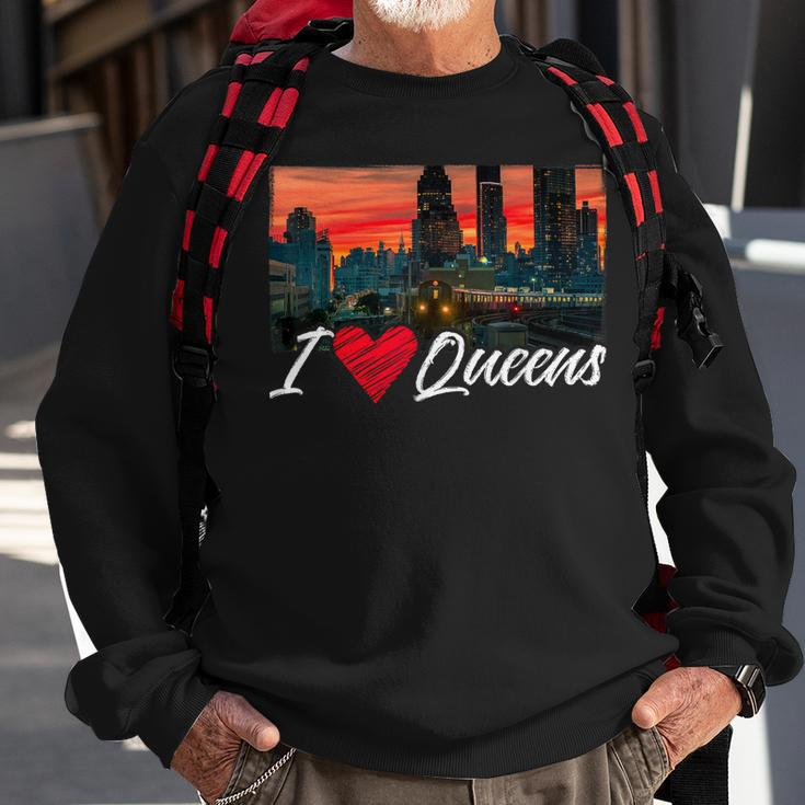 New York Queens Lover I Love Queens Queens Native Queens Sweatshirt Gifts for Old Men