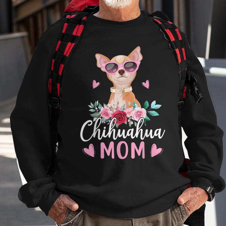 Niedliche Chihuahua Mama Sonnenbrille Für Chihuahua-Besitzer Sweatshirt Geschenke für alte Männer