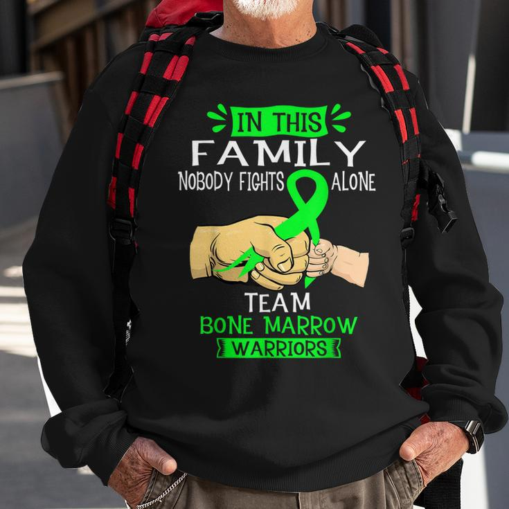 Nobody Fights Alone Team Bone Marrow Warrior Sweatshirt Gifts for Old Men