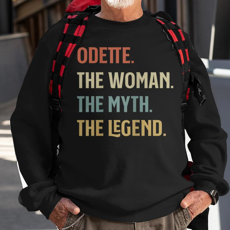 Odette The Woman Myth And Legend Funny Name Personalized Sweatshirt Gifts for Old Men