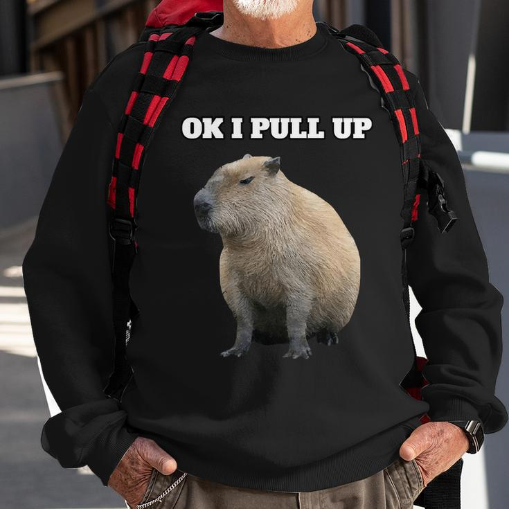 Ok I Pull Up Capybara V2 Sweatshirt Gifts for Old Men