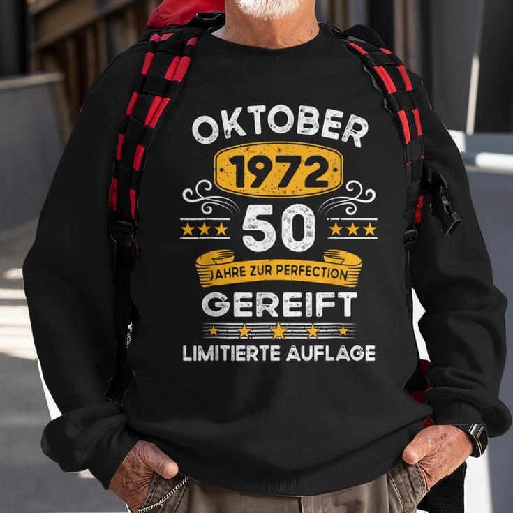 Oktober 1972 Lustige Geschenke 50 Geburtstag Sweatshirt Geschenke für alte Männer