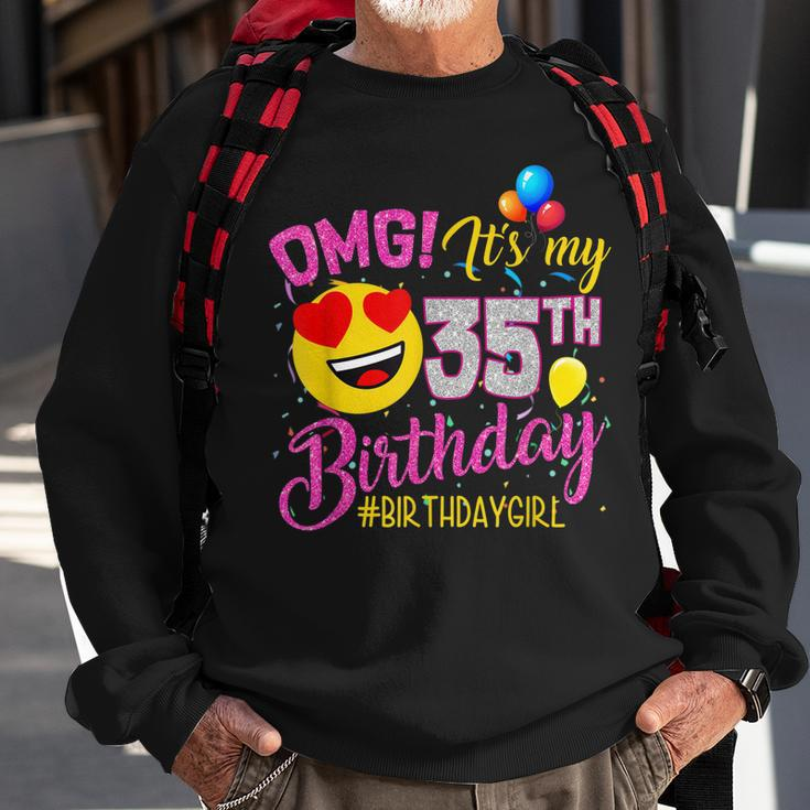 Omg Its My 35Th Birthday Mädchen- Zum 35 Geburtstag Sweatshirt Geschenke für alte Männer