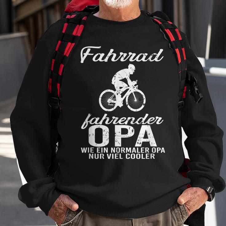 Opa auf Fahrrad Sweatshirt, Cool für Radfahrende Großväter Geschenke für alte Männer