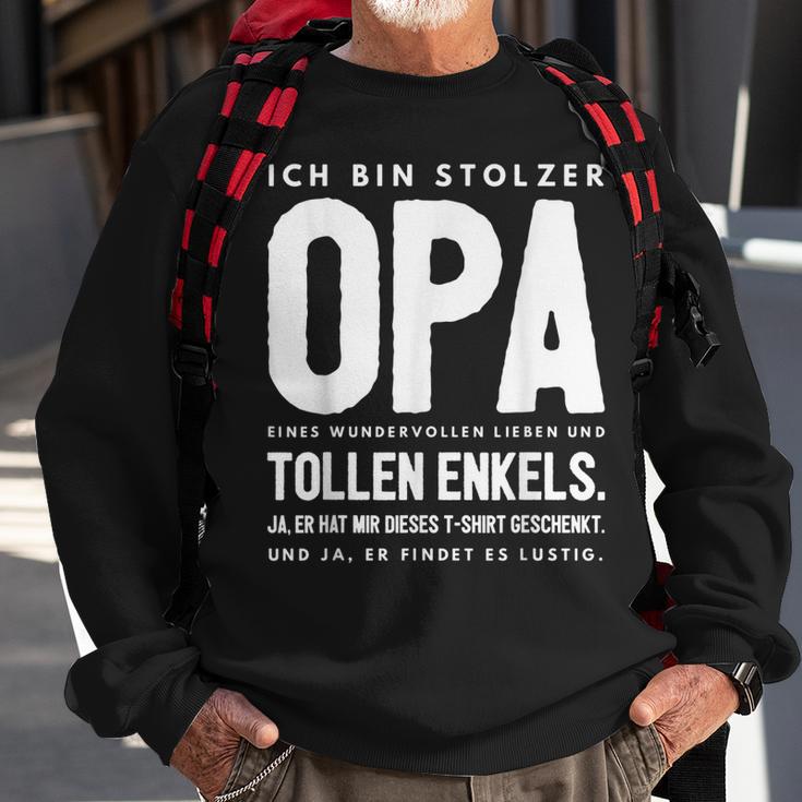 Opa Enkel Team Sweatshirt, Lustiges Spruch Geburtstag Geschenke für alte Männer