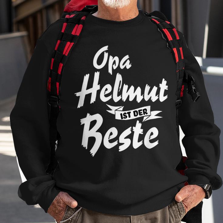 Opa Helmut Ist Der Beste Witziges Geschenk Sweatshirt Geschenke für alte Männer