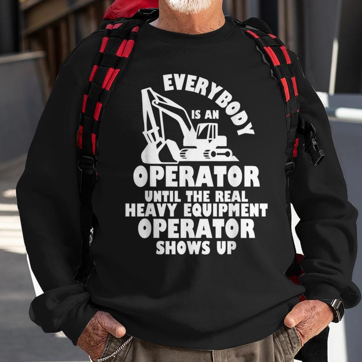 Operator Heavy Equipment Operator Construction Worker Driver Men Women Sweatshirt Graphic Print Unisex Gifts for Old Men