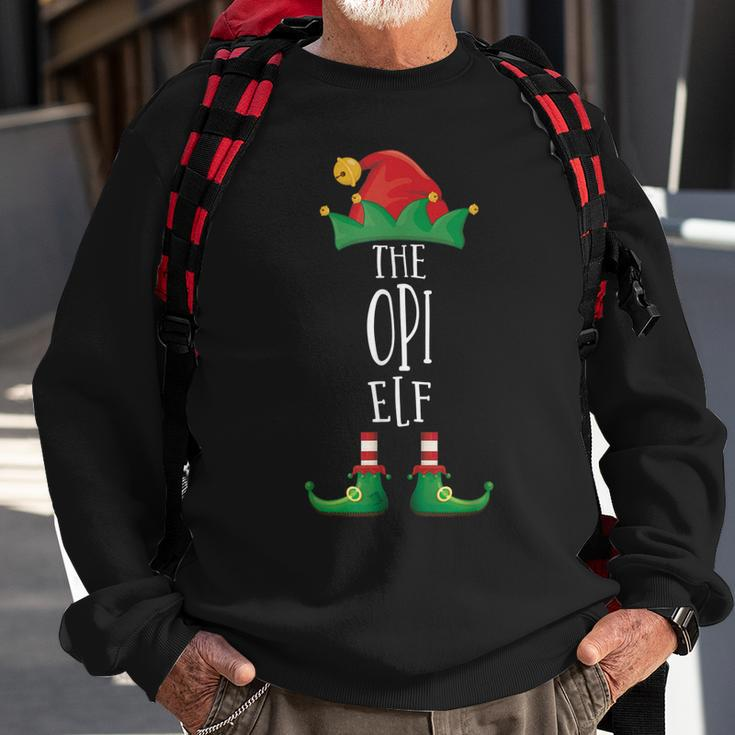 Opi Elf Lustige Familien-Party-Elfe Sweatshirt Geschenke für alte Männer