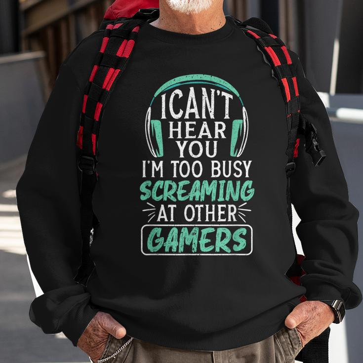 Optimierter Produkttitel: Ich Kann Dich Nicht Hören Sweatshirt, Gamer Tee für Andere Spieler Geschenke für alte Männer