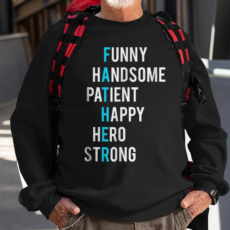Original Fathers Day Father Acronym Best Dad 1 Gift For Mens Sweatshirt Gifts for Old Men