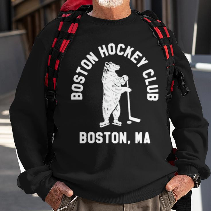 Oston Hockey Club Boston Ma Sweatshirt Gifts for Old Men
