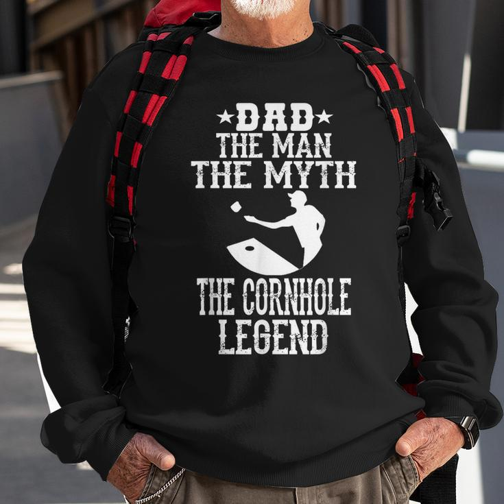 Papa Der Mann Der Mythos Die Legende Cornhole Sweatshirt Geschenke für alte Männer