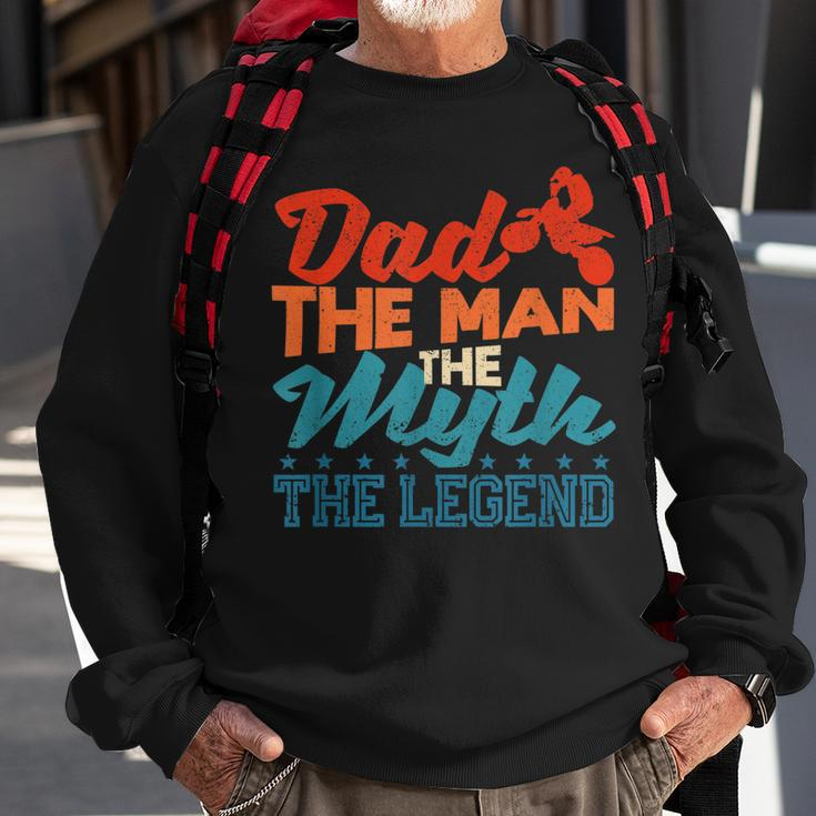 Papa Dirt Bike Motocross MX Rider Sweatshirt: Mann Mythos Legende Geschenke für alte Männer