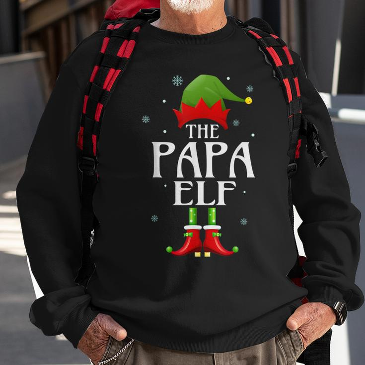 Papa Elf Xmas Matching Family Group Christmas Party Pajama Sweatshirt Gifts for Old Men