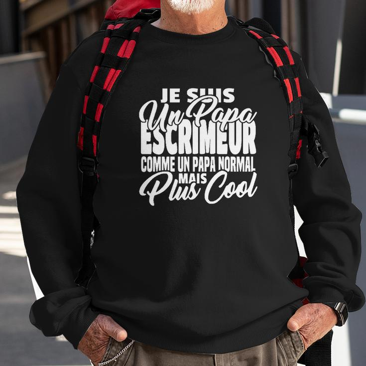 Papa Escrimeur Mais Plus Cool Sweatshirt Geschenke für alte Männer
