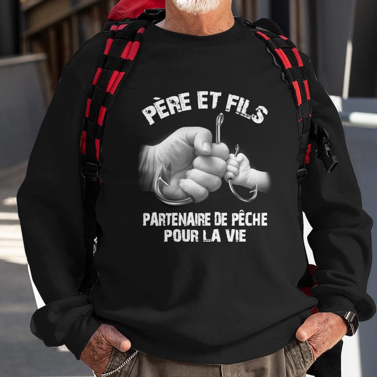 Papa Et Fils Partenaire De Pêche Sweatshirt Geschenke für alte Männer