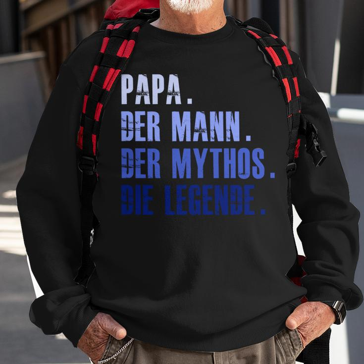 Papa Mythos Legende Geburtstag Langarm Sweatshirt, Besonderes Design Geschenke für alte Männer
