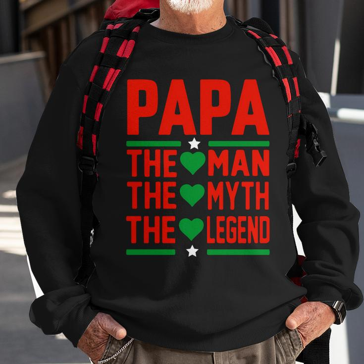 Papa The Man The Myth The Legend Fathers Day Sweatshirt Gifts for Old Men