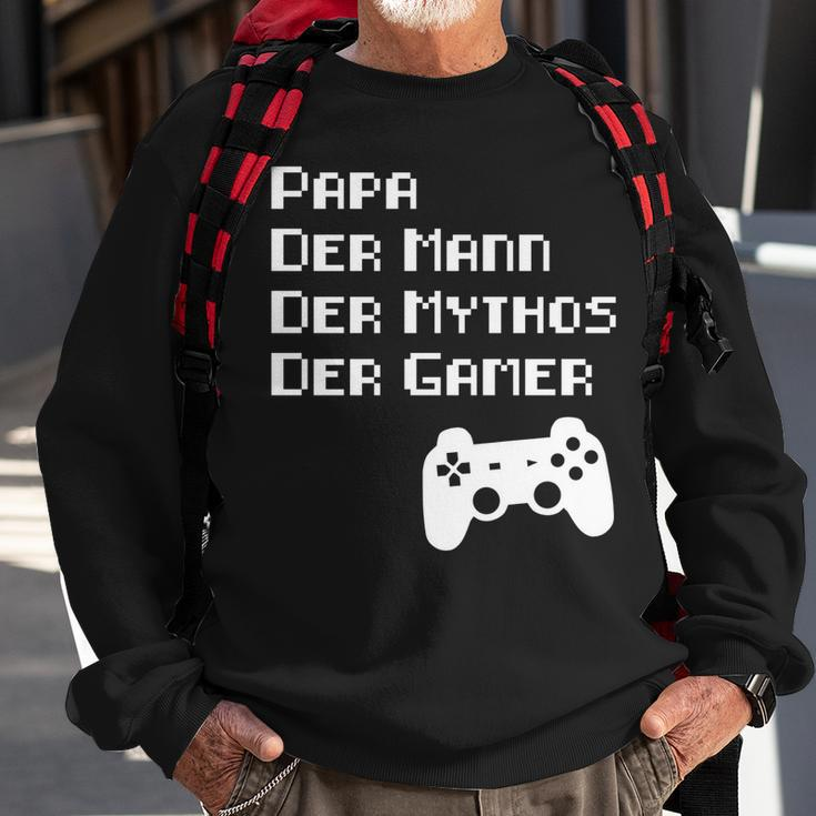 Papa Vater Mythos Legende Gamer Zocker Langarmshirt Sweatshirt Geschenke für alte Männer