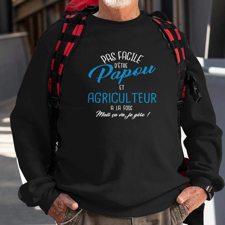 Papou Et Agriculteur V2 Sweatshirt Geschenke für alte Männer