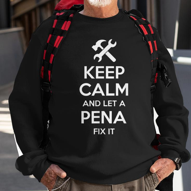 Pena Funny Surname Birthday Family Tree Reunion Gift Idea Sweatshirt Gifts for Old Men