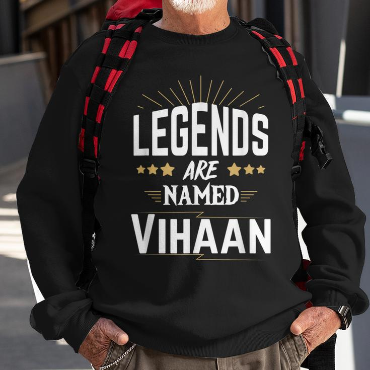 Personalisiertes Legends Are Named Vihaan Sweatshirt, Sternen-Design Geschenke für alte Männer