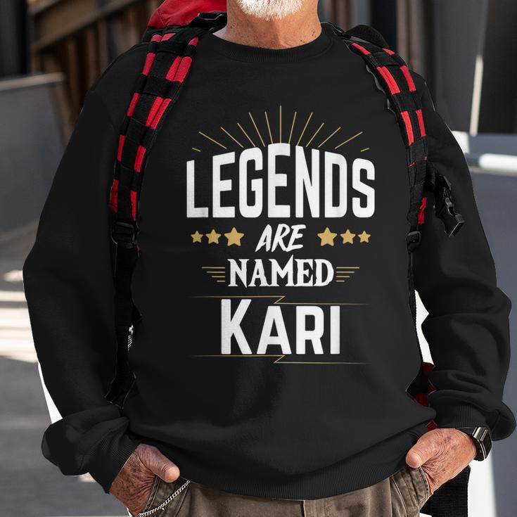 Personalisiertes Legends Sweatshirt mit KARI Design, Unikat Tee Geschenke für alte Männer