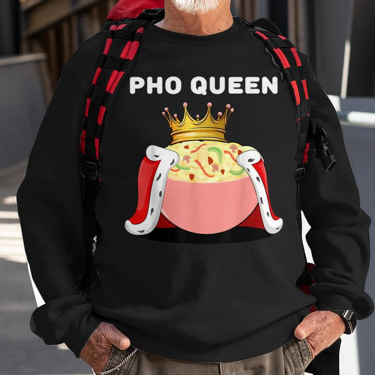 Pho Queen | Womens Pho Lover | Vietnamese Noodles Pho  Men Women Sweatshirt Graphic Print Unisex Gifts for Old Men