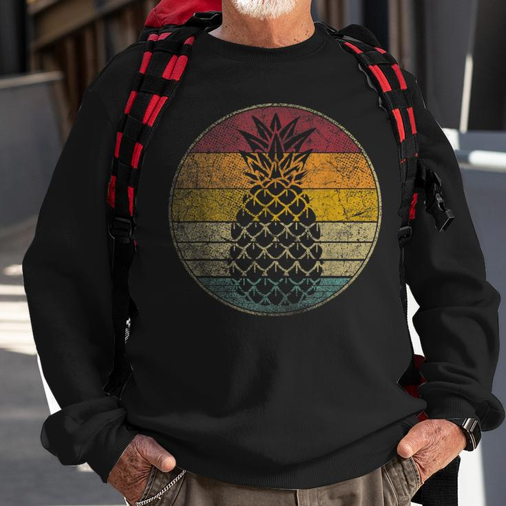 Pineapple Fruit Retro Style Vintage 70S 80S 90S Gift Sweatshirt Gifts for Old Men