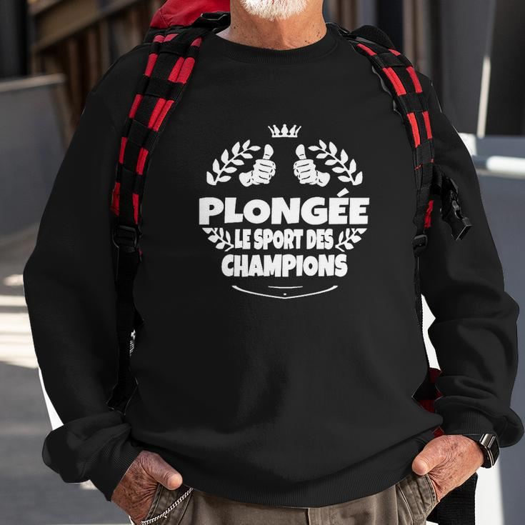 Plongée Le Sport Des Champions Sweatshirt Geschenke für alte Männer