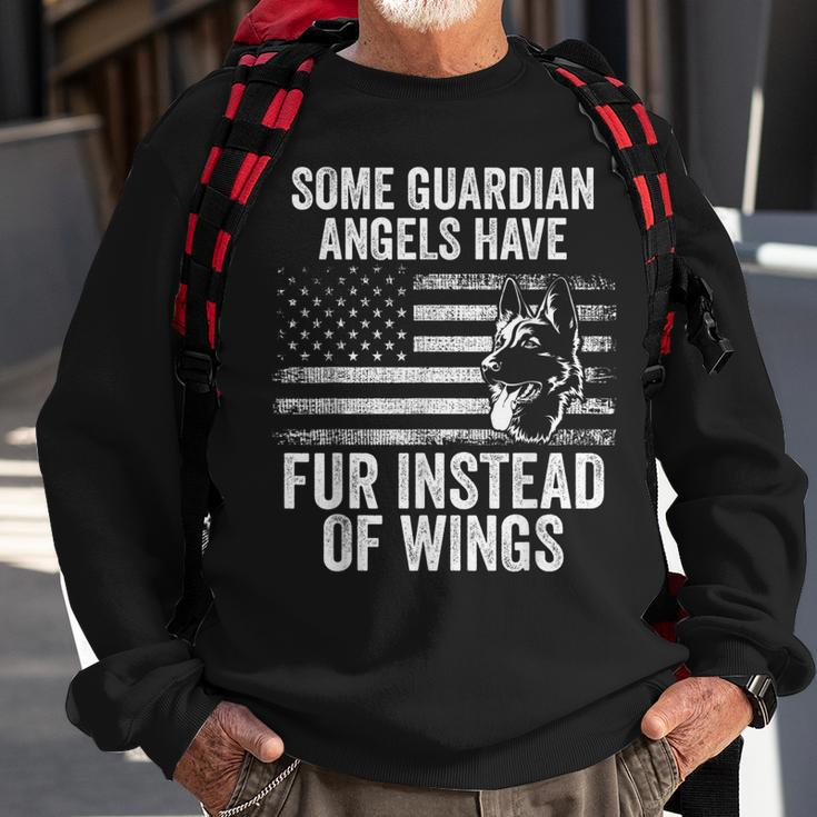 Police Dogs Some Guardian Angels Have Fur Instead Of Wings Sweatshirt Gifts for Old Men