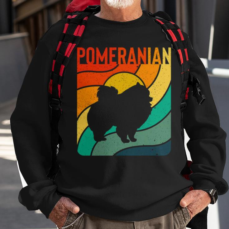 Pomeranian Dog Vintage Pet Lover Sweatshirt Gifts for Old Men