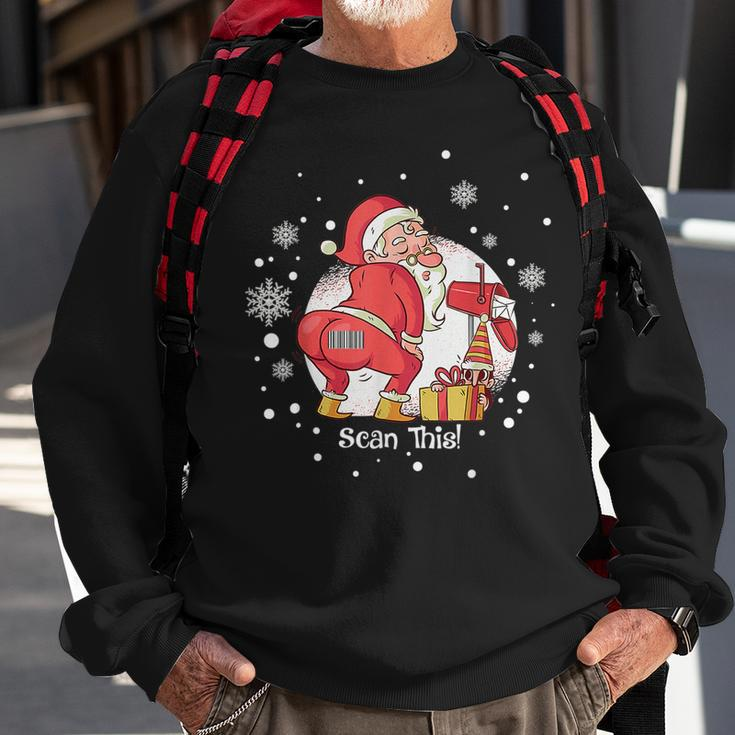 Postal Worker Scan This Christmas V2 Men Women Sweatshirt Graphic Print Unisex Gifts for Old Men