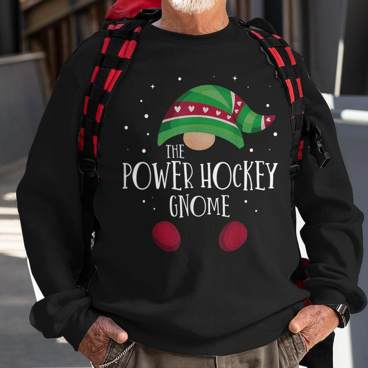 Power Hockey-Zwerg Weihnachts-Sweatshirt, Passender Familien-Pyjama Geschenke für alte Männer