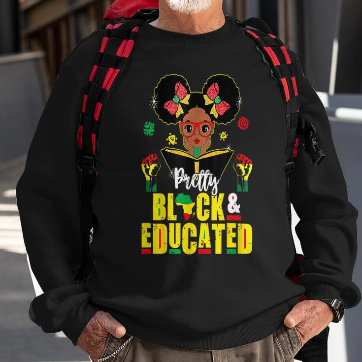 Pretty Black And Educated I Am The Strong African Queen V9 Sweatshirt Gifts for Old Men