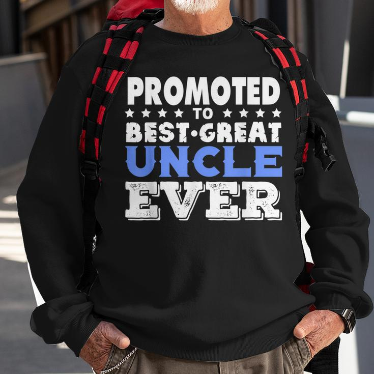 Promoted To Best Great Uncle New Great Uncle Sweatshirt Gifts for Old Men