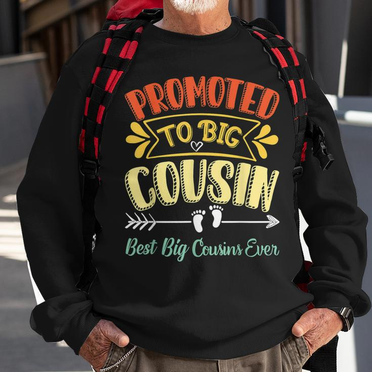 Promoted To Big Cousin Announcement Best Big Cousin Ever Sweatshirt Gifts for Old Men