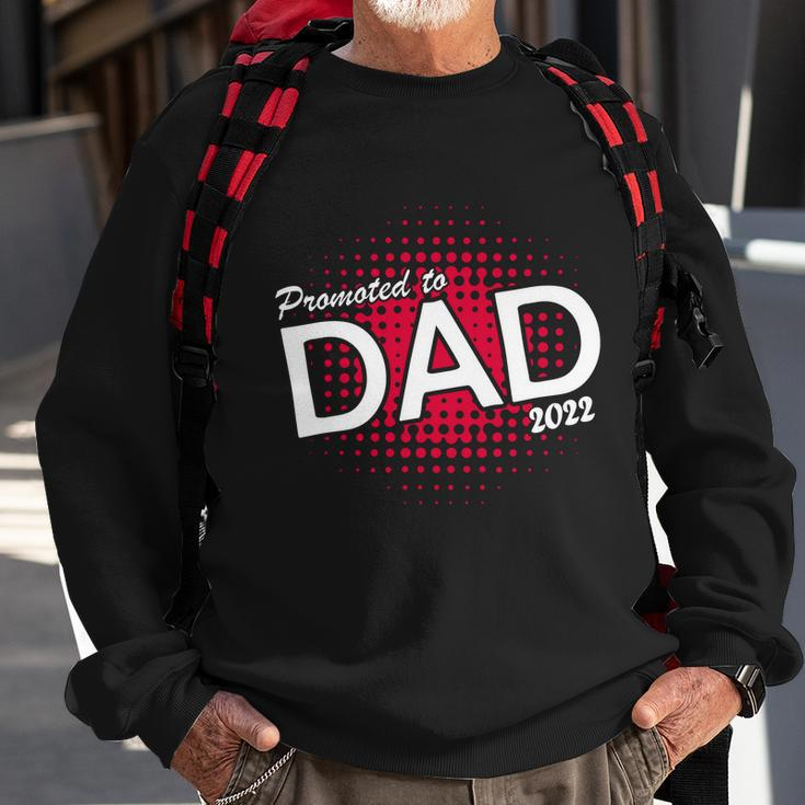 Promoted To Dad 2022 Splatter Sweatshirt Gifts for Old Men