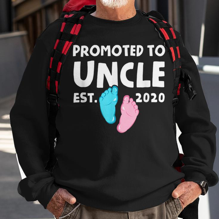 Promoted To Uncle Est 2020 Pregnancy New Uncle Gift Sweatshirt Gifts for Old Men