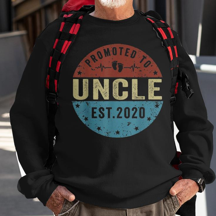 Promoted To Uncle Est 2021 Fathers Day Gifts Sweatshirt Gifts for Old Men