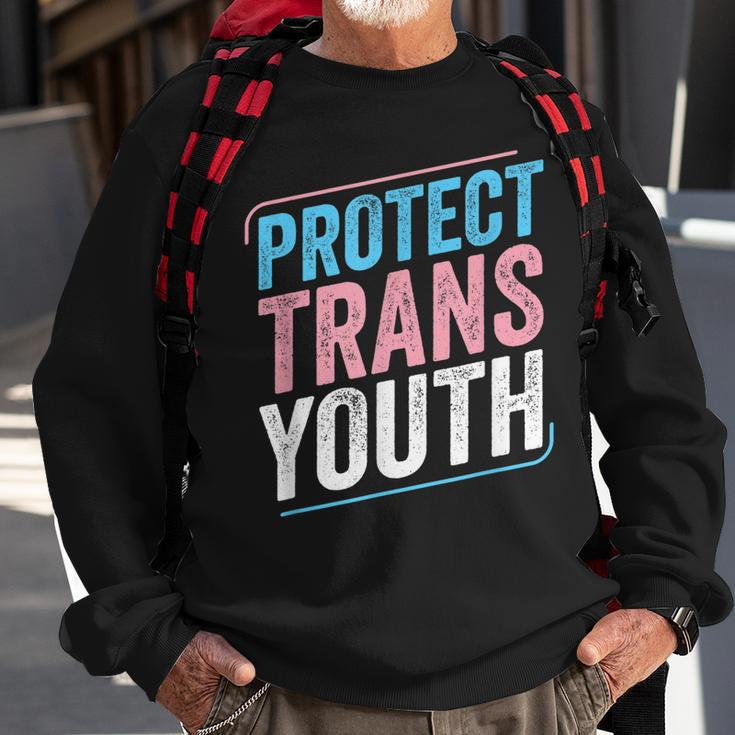 Protect Trans Youth Trans Pride Transgender Lgbt Sweatshirt Gifts for Old Men