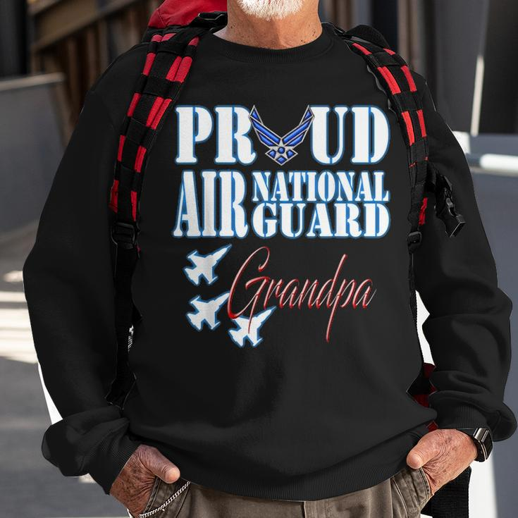 Proud Air National Guard Grandpa Air Force Fathers Day Sweatshirt Gifts for Old Men