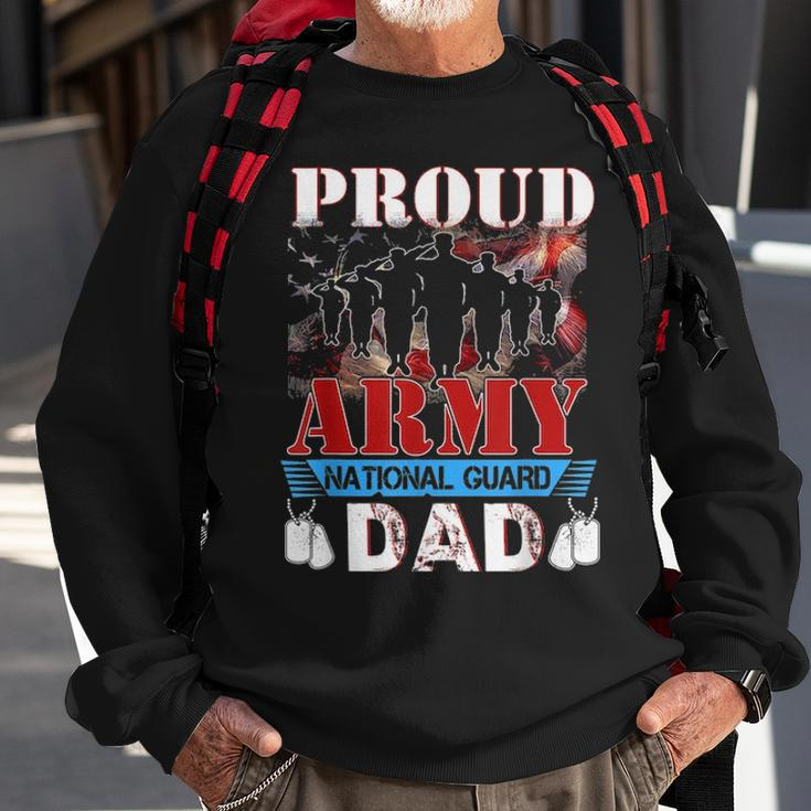 Proud Army National Guard Dad Fathers Day Veteran Sweatshirt Gifts for Old Men