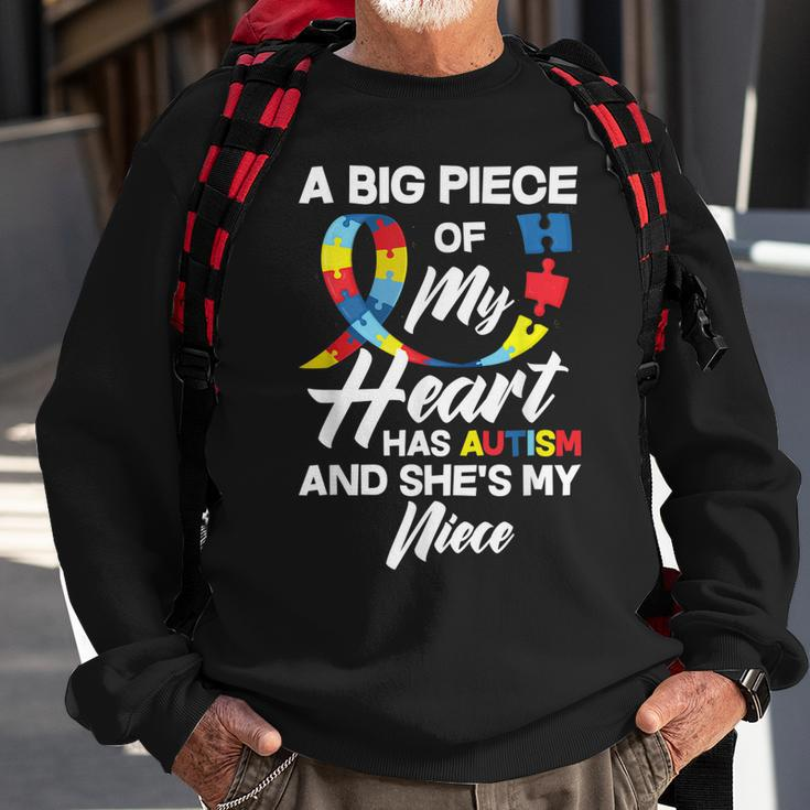 Proud Autism Aunt Uncle Autistic Niece Autism Awareness Sweatshirt Gifts for Old Men